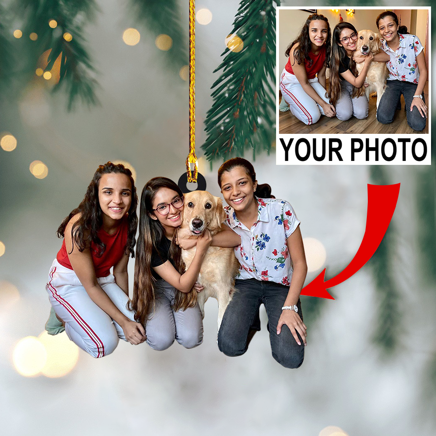 Ornament - Friends and Dogs Cute Custom photo Ornament