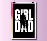 Girl Dad Kobe Bryant and Daughter Canvas And Poster, Wall Decor Visual Art, Gift Father's Day
