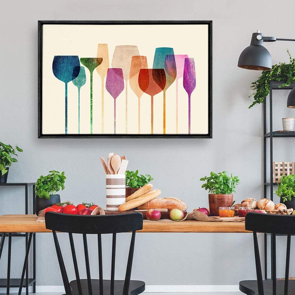 Glass Color Canvas And Poster, Wall Decor Visual Art