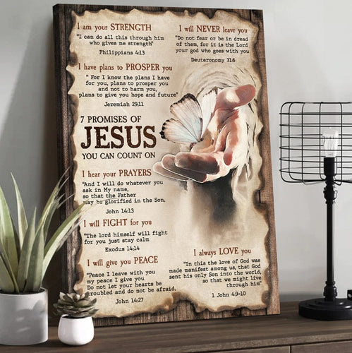 Seven promises of Jesus - Matte Canvas