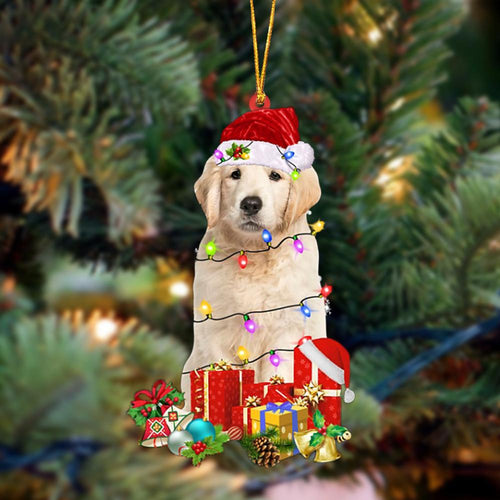 Ornament- Golden Retriever 1-Dog Be Christmas Tree Hanging Ornament, Happy Christmas Ornament, Car Ornament