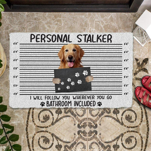 Golden Retriever Personal Stalker Doormat