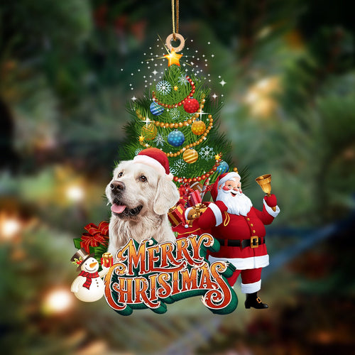 Ornament- Golden Retriever Mars-Christmas Tree&Dog Hanging Ornament, Happy Christmas Ornament, Car Ornament