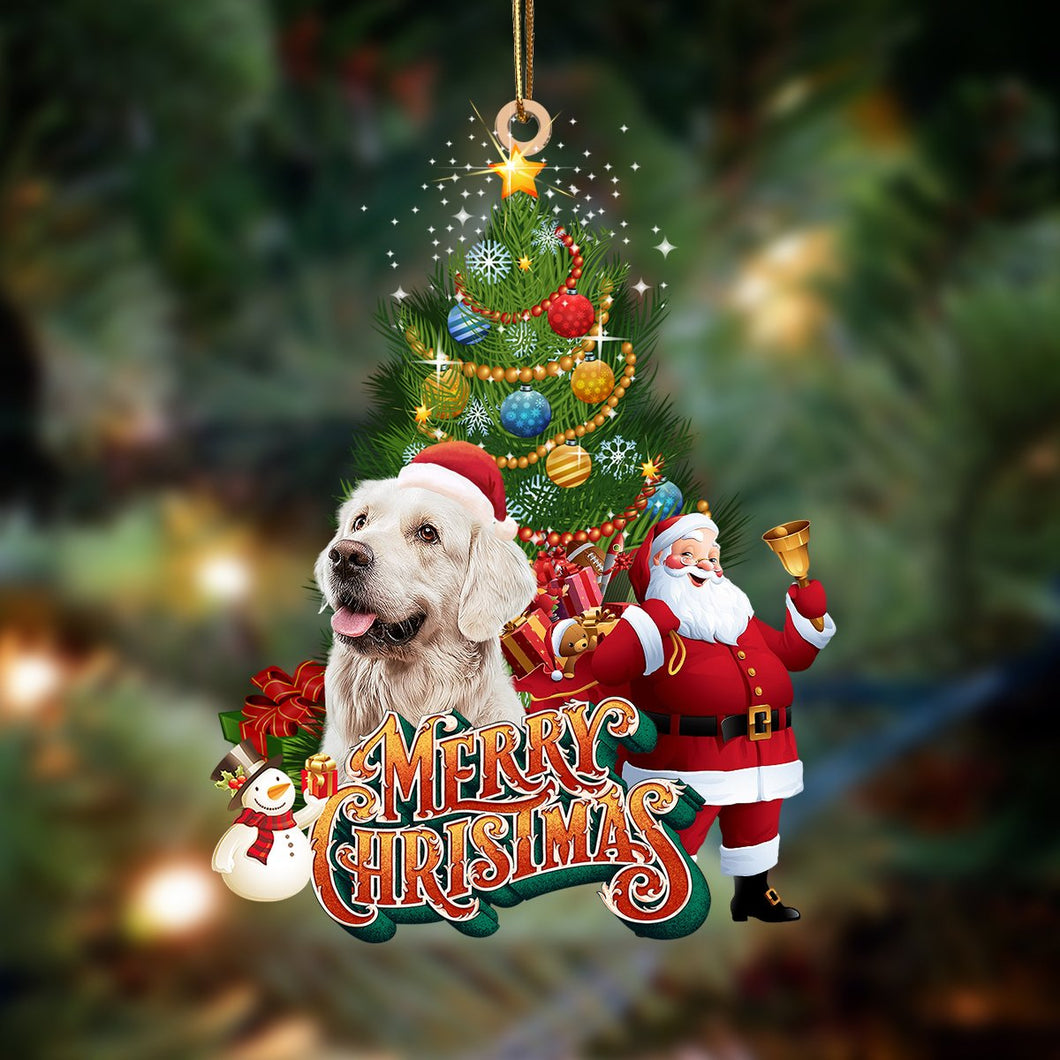 Ornament- Golden Retriever Mars-Christmas Tree&Dog Hanging Ornament, Happy Christmas Ornament, Car Ornament