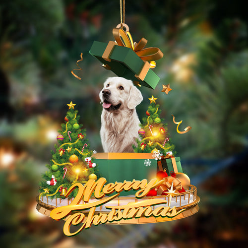 Ornament- Golden Retriever Mars-Christmas Gifts&dogs Hanging Ornament, Happy Christmas Ornament, Car Ornament