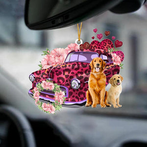 Golden Retriever-Make My Life-Two Sided Ornament