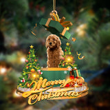 Godmerch- Ornament- Goldendoodle-Christmas Gifts&dogs Hanging Ornament, Happy Christmas Ornament, Car Ornament