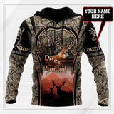 Hunting Gifts Deer Hunting Gifts Deer Hunting Personalized All Over Printed US Unisex Size Hoodie