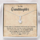 Granddaughter Necklace, To My Granddaughter You Are Smart, Brave and So Loved, Necklace for Daughter, Alluring Beauty Necklace - TGV