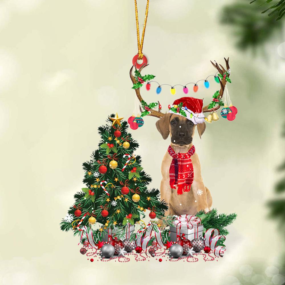 Godmerch- Ornament- Great Dane-Christmas Tree Gift Hanging Ornament, Happy Christmas Ornament, Car Ornament