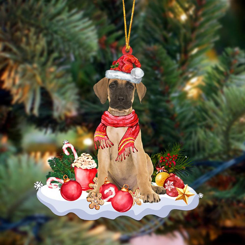 Godmerch- Ornament- Great Dane 1-Better Christmas Hanging Ornament, Happy Christmas Ornament, Car Ornament