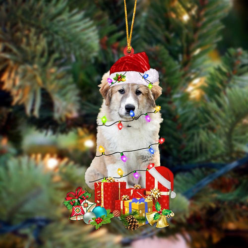Ornament- Great Pyrenees 1-Dog Be Christmas Tree Hanging Ornament, Happy Christmas Ornament, Car Ornament