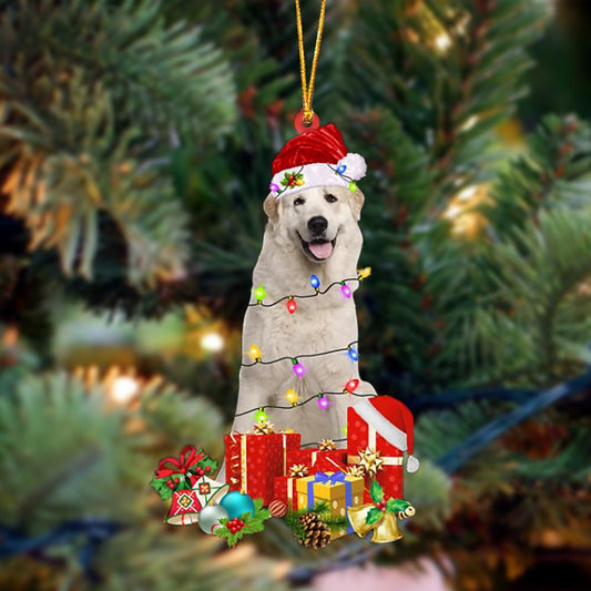 Ornament- Great Pyrenees 2-Dog Be Christmas Tree Hanging Ornament, Happy Christmas Ornament, Car Ornament