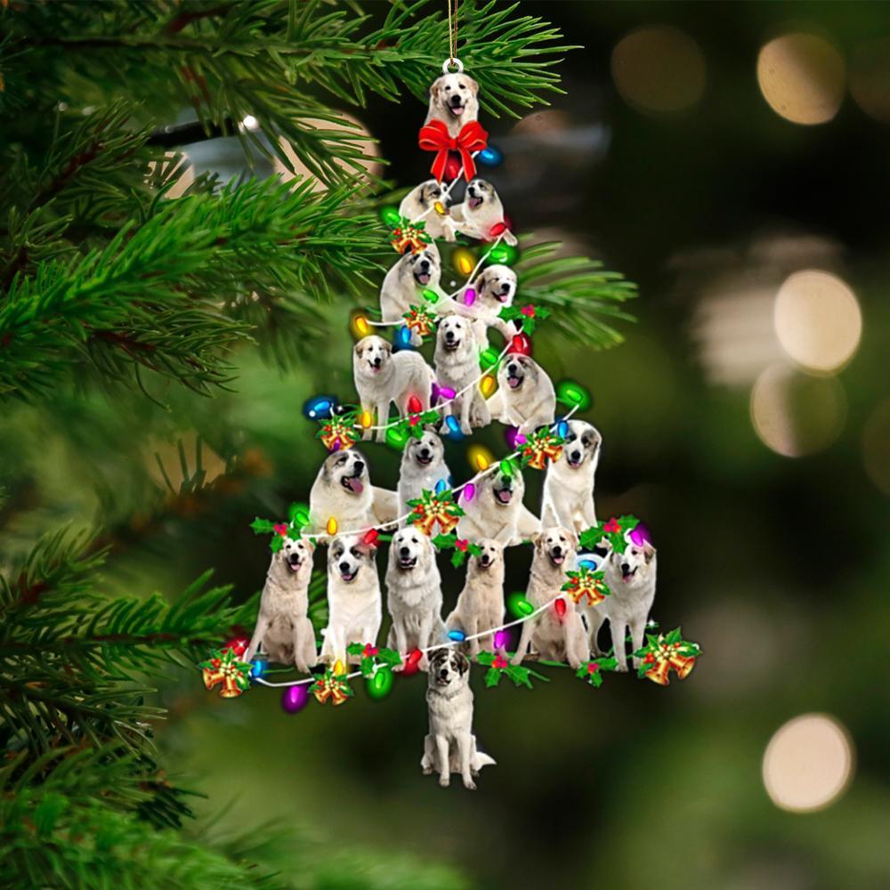 Great Pyrenees-Christmas Tree Lights-Two Sided Ornament
