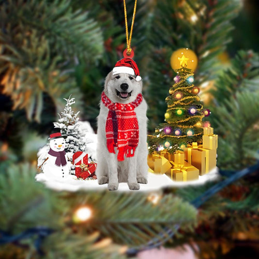 Godmerch- Ornament- Great Pyrenees Christmas Ornament Dog Ornament, Car Ornament, Christmas Ornament