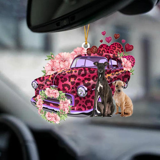 Greyhound-Make My Life-Two Sided Ornament