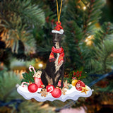 Godmerch- Ornament- Greyhound-Better Christmas Hanging Ornament, Happy Christmas Ornament, Car Ornament