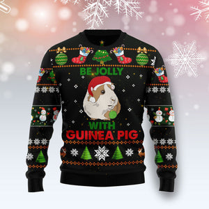 Guinea Pig Be Jolly Ugly Christmas Sweater 