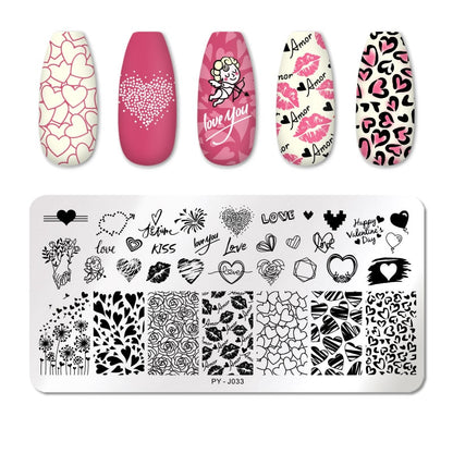 Nail Art Template 12 * 6cm Nail Art Templates Stamping Plate Design Flower Animal Glass Temperature Lace Stamp Templates Plates Image
