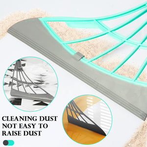 2-in-1 Sweeper Push Multi-Function Dust Broom Wiper Squeegee  For Floor cleaning squeegee for home cleaning Pet hair cleaning