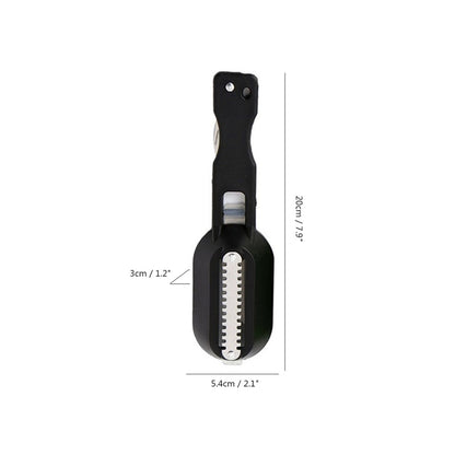 Fish Cleaning Tool 2-in-1 Fishing Scale Brush with Built-in Fish Cutter