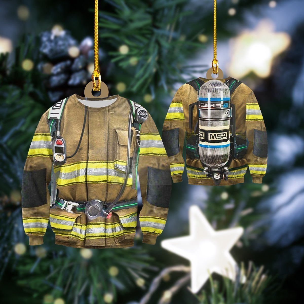 FIREFIGHTER - Shaped Ornament FIREFIGHTER 22 - ATM2K Car Ornament