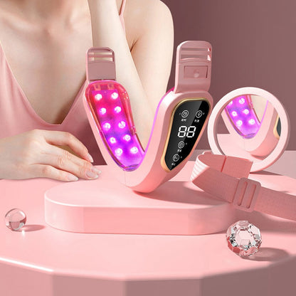 Facial Lifting Device LED Photon Therapy Facial Slimming Vibration Massager Double Chin V-shaped Cheek Lift Face