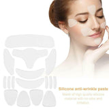 16pcs Reusable Silicone Patches Anti Rimpel Pads Silicone Wrinkle Removal Sticker Face Forehead Neck Eye Sticker Skin Care Patch
