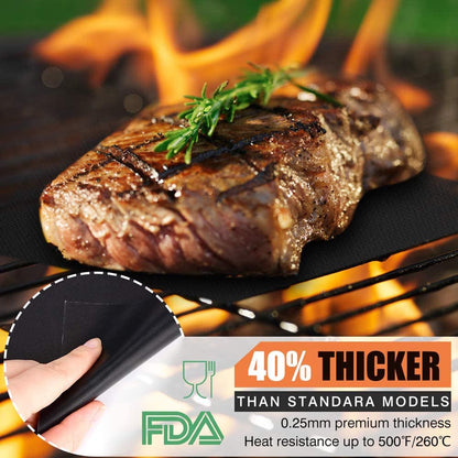 BBQ Grill Mat Barbecue Outdoor Baking Non-stick Pad Reusable Cooking Plate 40 * 33cm Effortless Cooking and Cleaning