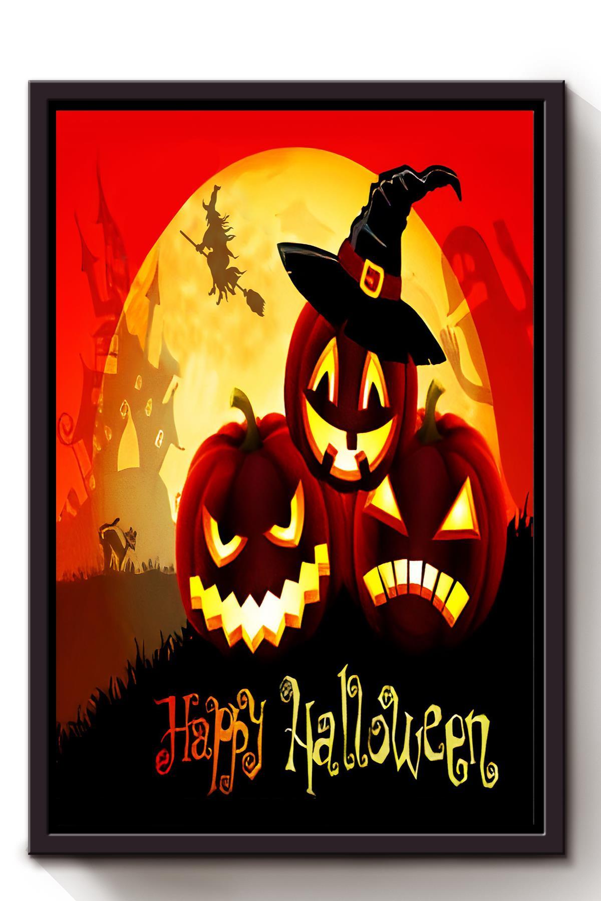 Happy Halloween Canvas And Poster, Wall Decor Visual Art