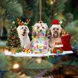 Godmerch- Ornament- Havanese-Christmas Dog Friends Hanging Ornament, Happy Christmas Ornament, Car Ornament