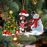 Godmerch- Ornament- Havanese Christmas Snow Hanging Ornament Dog Ornament, Car Ornament, Christmas Ornament