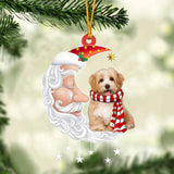 Havanese With Santa Christmas Ornament Dog Christmas Ornament