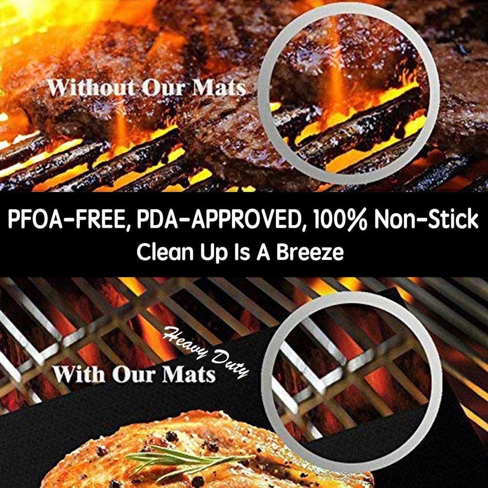 BBQ Grill Mat Barbecue Outdoor Baking Non-stick Pad Reusable Cooking Plate 40 * 33cm Effortless Cooking and Cleaning