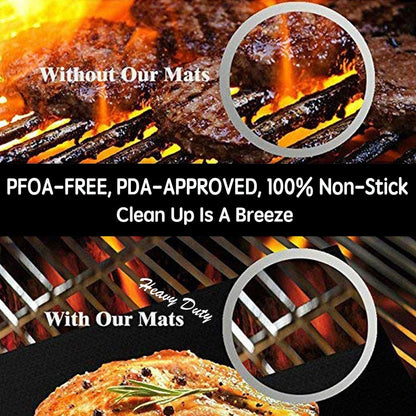 BBQ Grill Mat Barbecue Outdoor Baking Non-stick Pad Reusable Cooking Plate 40 * 33cm Effortless Cooking and Cleaning