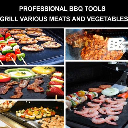 BBQ Grill Mat Barbecue Outdoor Baking Non-stick Pad Reusable Cooking Plate 40 * 33cm Effortless Cooking and Cleaning