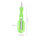 Fish Cleaning Tool 2-in-1 Fishing Scale Brush with Built-in Fish Cutter