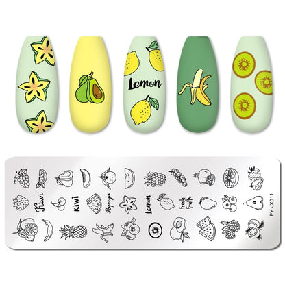 Nail Art Template 12 * 6cm Nail Art Templates Stamping Plate Design Flower Animal Glass Temperature Lace Stamp Templates Plates Image