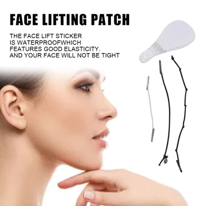 40-Piece Invisible V-Line Face Lift Tapes with Lifting Ropes for Women