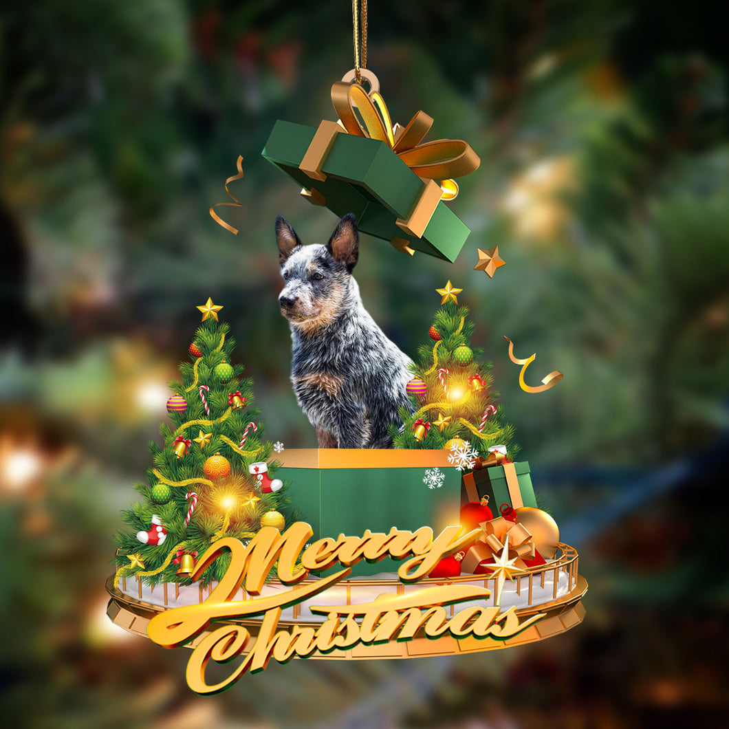 Godmerch- Ornament- Heeler-Christmas Gifts&dogs Hanging Ornament, Happy Christmas Ornament, Car Ornament