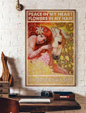 Hippie Horse By My Side Canvas And Poster, Wall Decor Visual Art