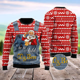 Ho Ho Hold My Beer Santa Ugly Christmas Sweater 