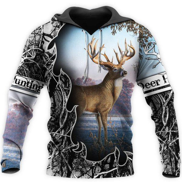 Hunting Gifts Deer Hunting Gifts Camo Deer Hunting US Unisex Size Hoodie
