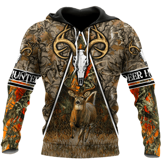 Hunting Gifts Deer Hunting Gifts All Over Printed Deer Hunting US Unisex Size Hoodie