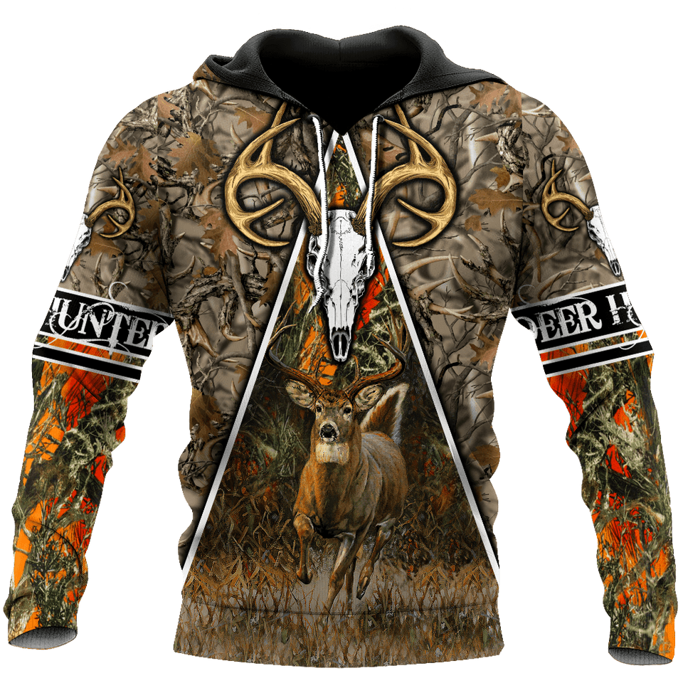 Hunting Gifts Deer Hunting Gifts All Over Printed Deer Hunting US Unisex Size Hoodie