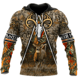 Hunting Gifts Deer Hunting Gifts All Over Printed Deer Hunting US Unisex Size Hoodie