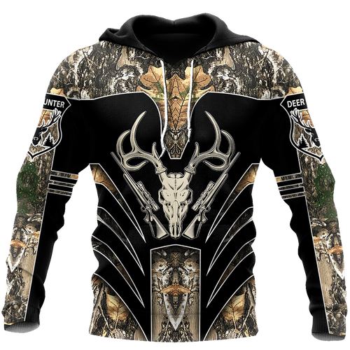 Hunting Gifts Deer Hunting Gifts Bow Hunting Camo All Over Printed US Unisex Size Hoodie