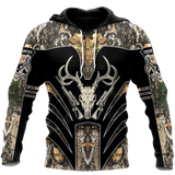 Hunting Gifts Deer Hunting Gifts Bow Hunting Camo All Over Printed US Unisex Size Hoodie