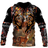 Hunting Gifts Deer Hunting Gifts Amazing Deer Hunting All Over Printed US Unisex Size Hoodie