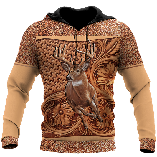 Hunting Gifts Deer Hunting Gifts Deer Hunting All Over Printed US Unisex Size Hoodie